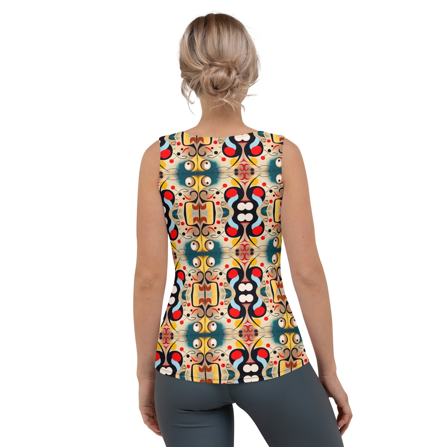 DMV 0040 Vintage Artsy Sublimation Cut & Sew Tank Top