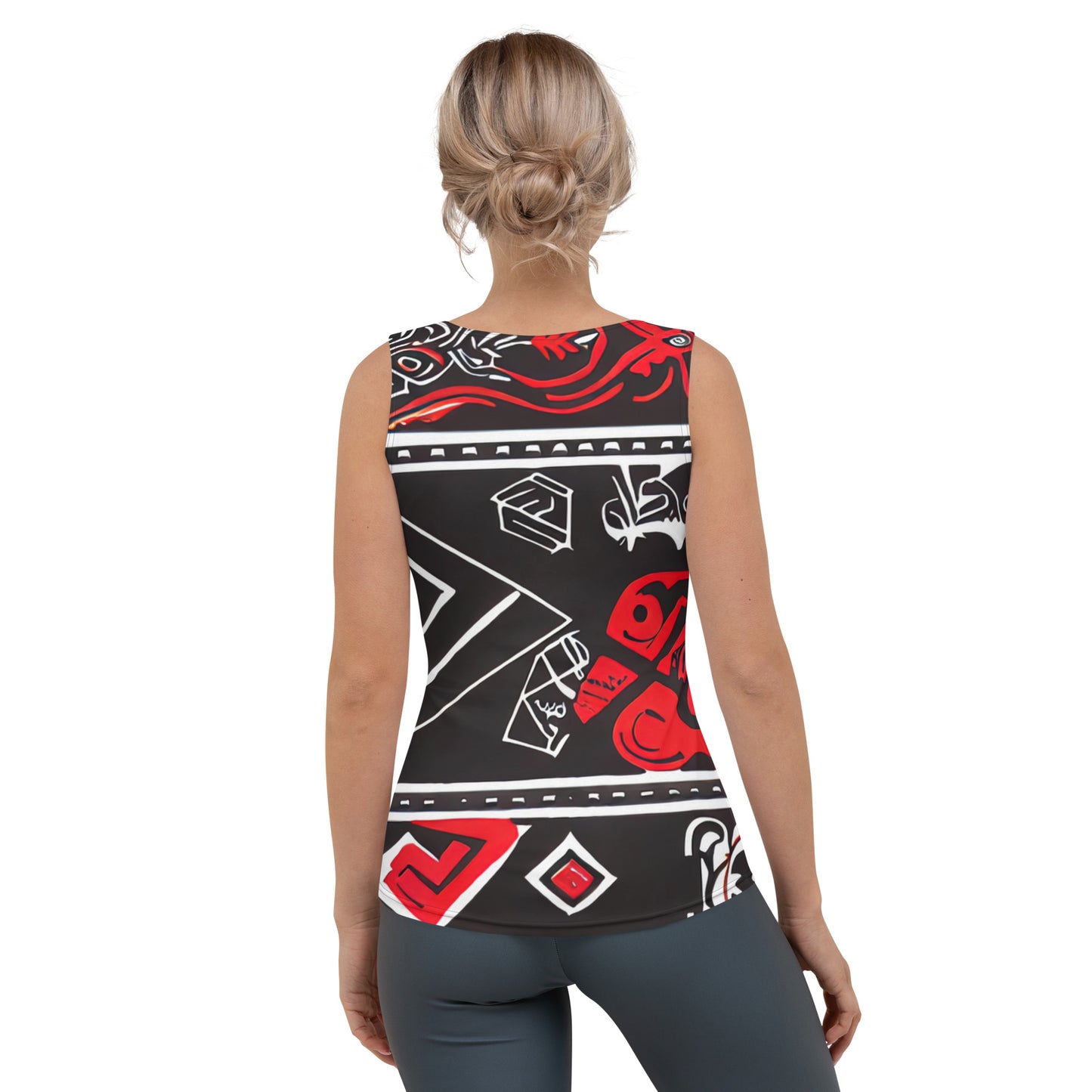 DMV 0090 Boho Sublimation Cut & Sew Tank Top