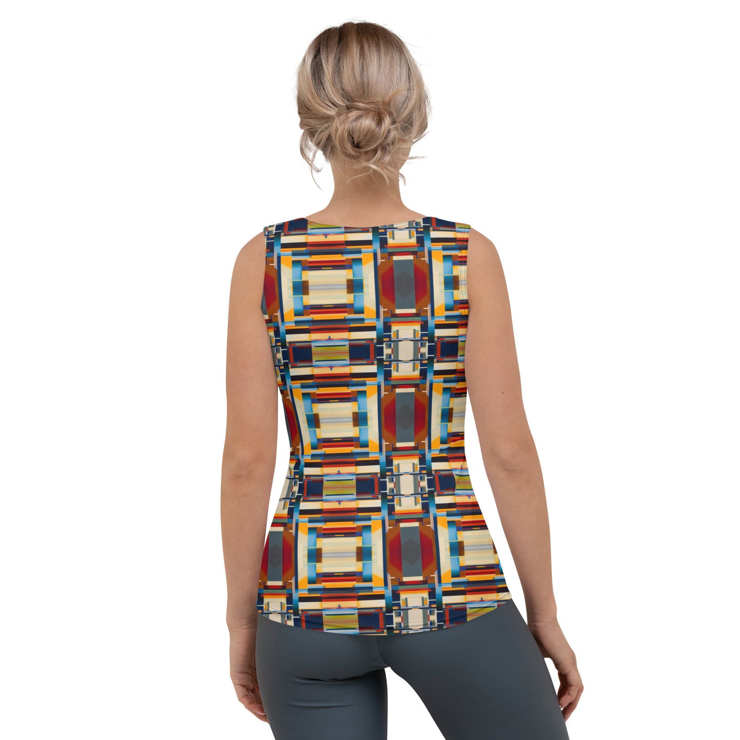 DMV 0244 Geo Boho Sublimation Cut & Sew Tank Top