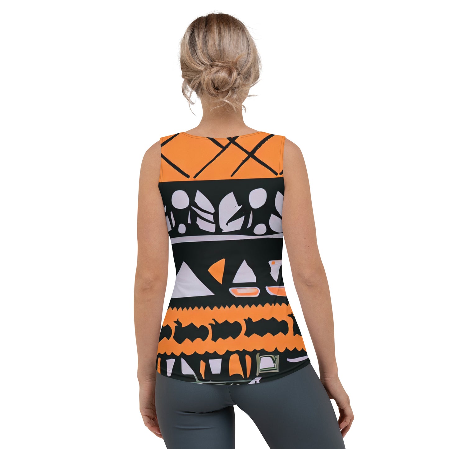 DMV 0115 Boho Sublimation Cut & Sew Tank Top