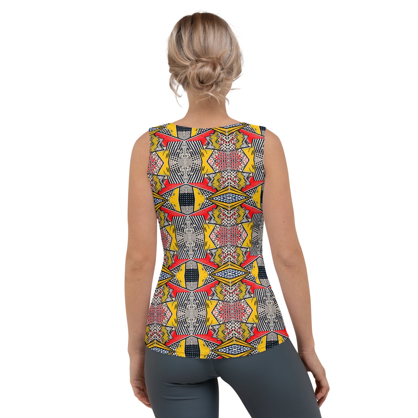 DMV 0225 Chic Boho Sublimation Cut & Sew Tank Top