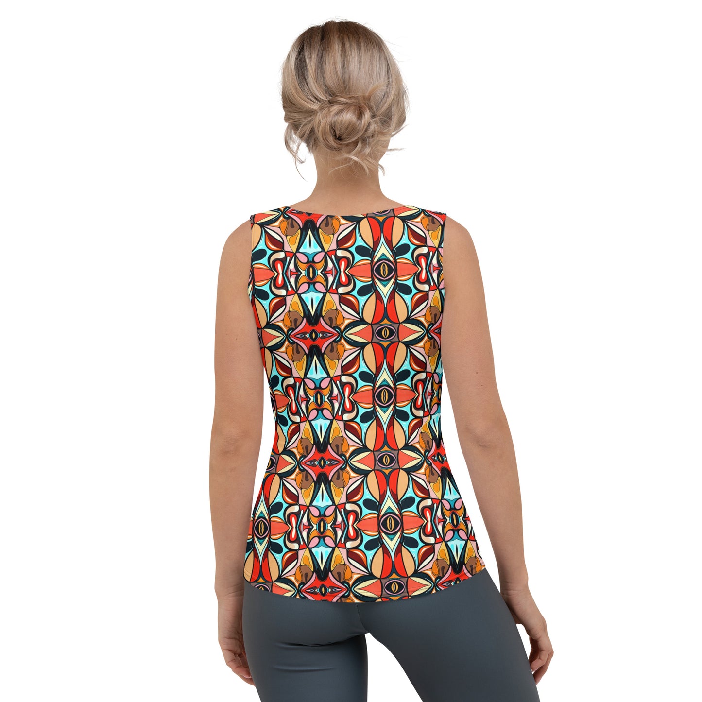 DMV 0210 Vintage Artsy Sublimation Cut & Sew Tank Top