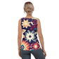 DMV 0253 Floral Sublimation Cut & Sew Tank Top