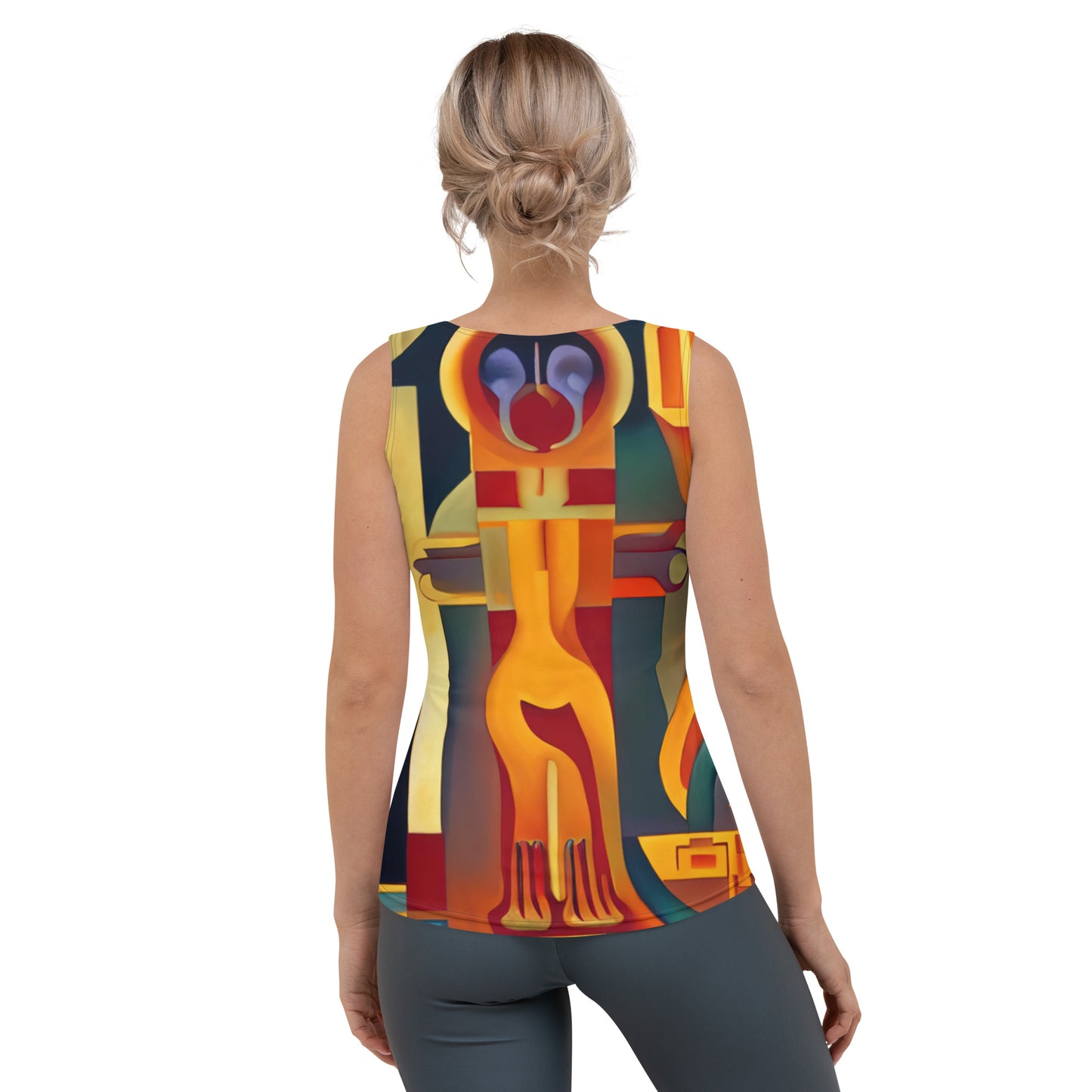 DMV 0237 Retro Art Sublimation Cut & Sew Tank Top