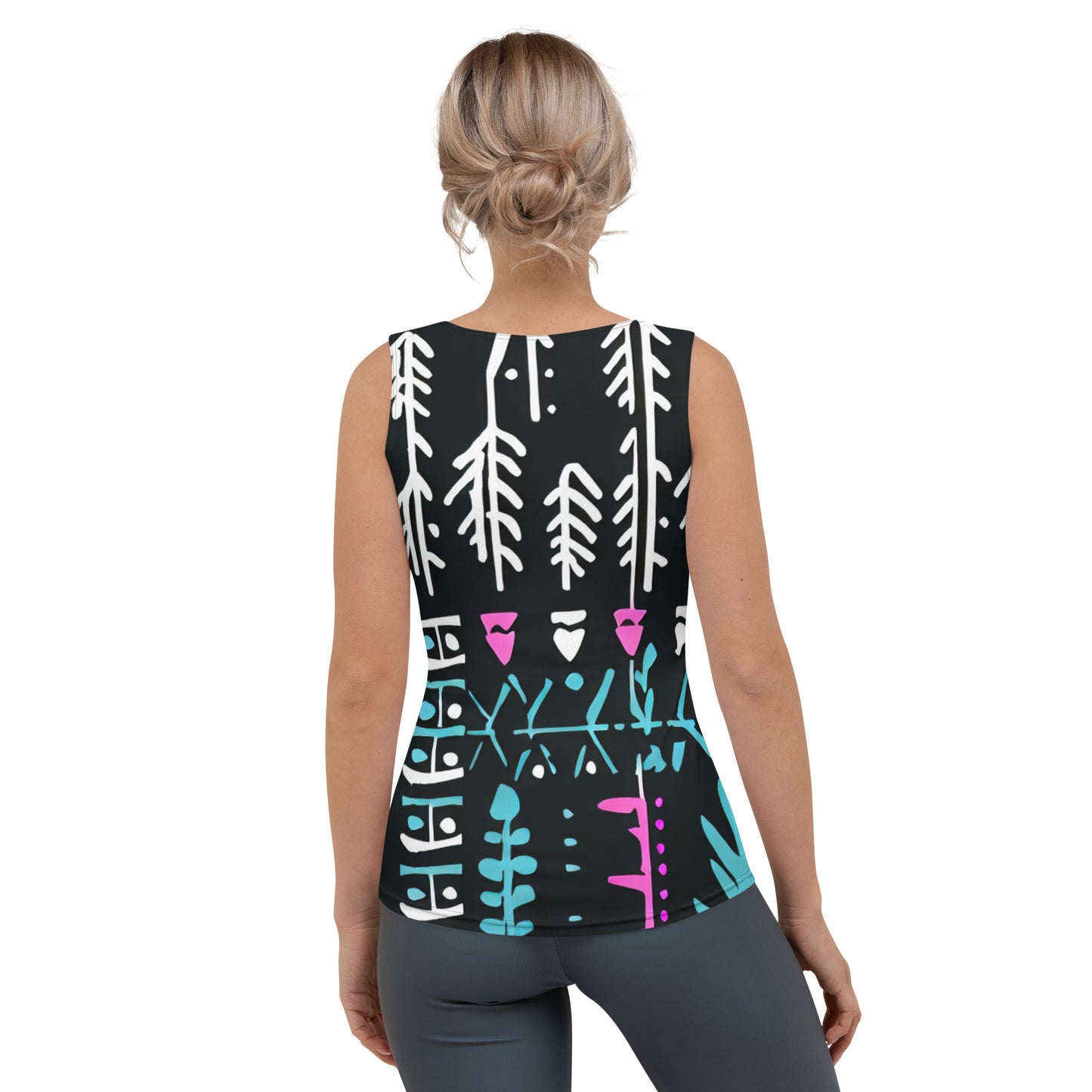 DMV 0122 Boho Sublimation Cut & Sew Tank Top