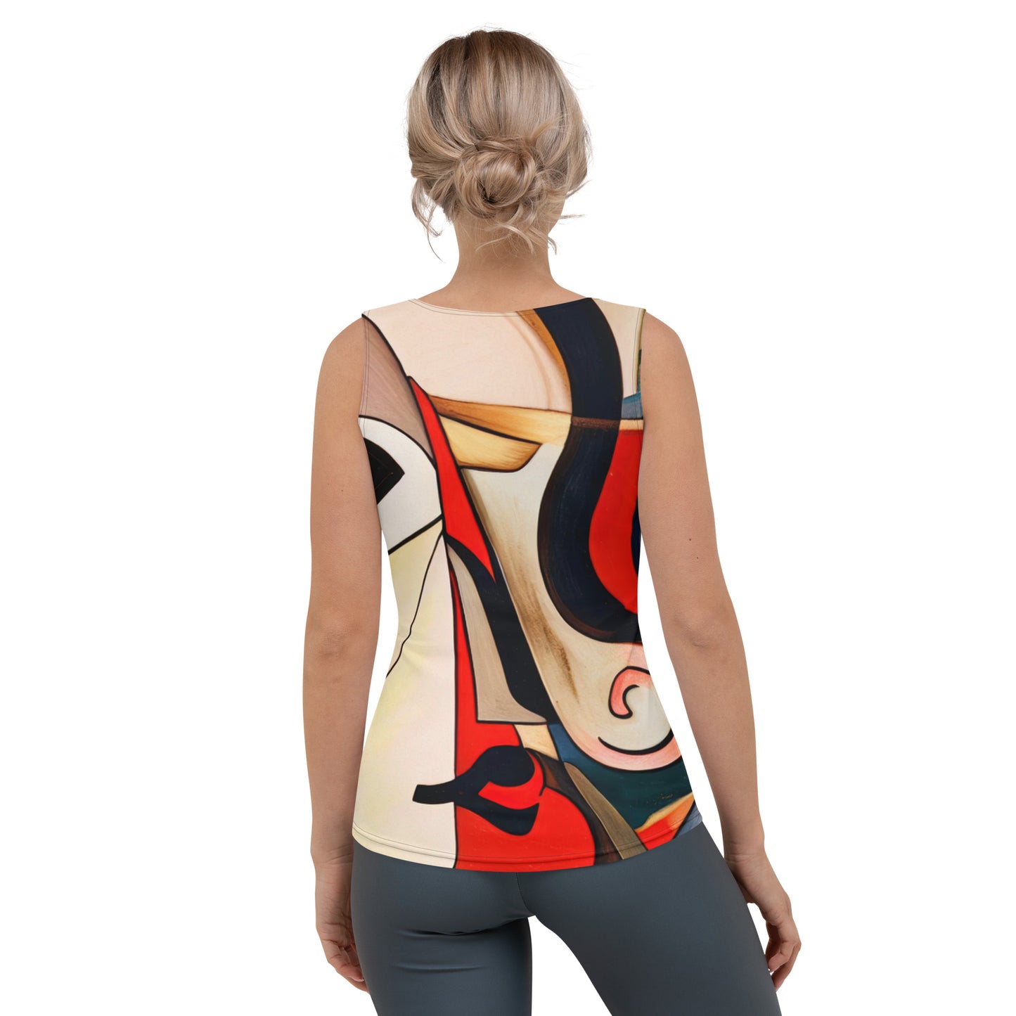 DMV 0214 Retro Art Sublimation Cut & Sew Tank Top