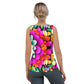 DMV 0250 Floral Sublimation Cut & Sew Tank Top