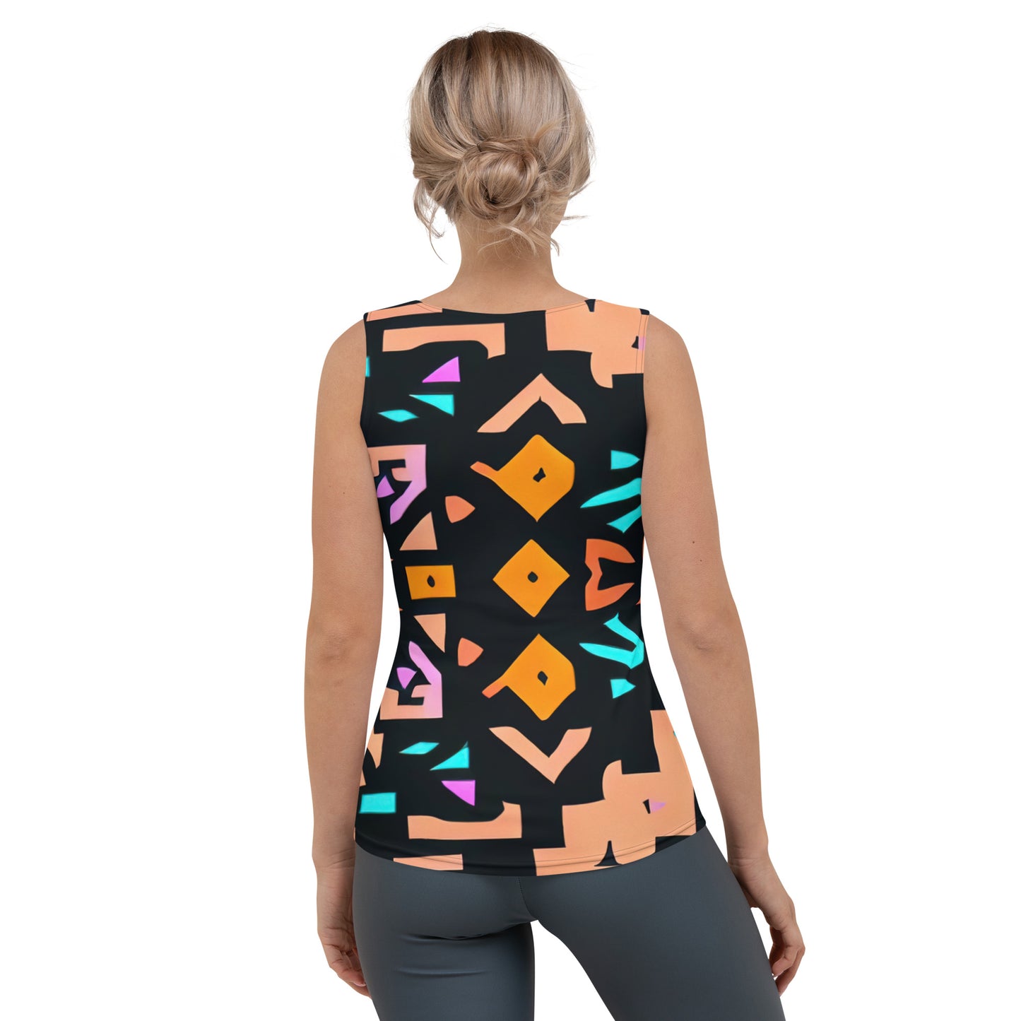 DMV 0147 Boho Sublimation Cut & Sew Tank Top