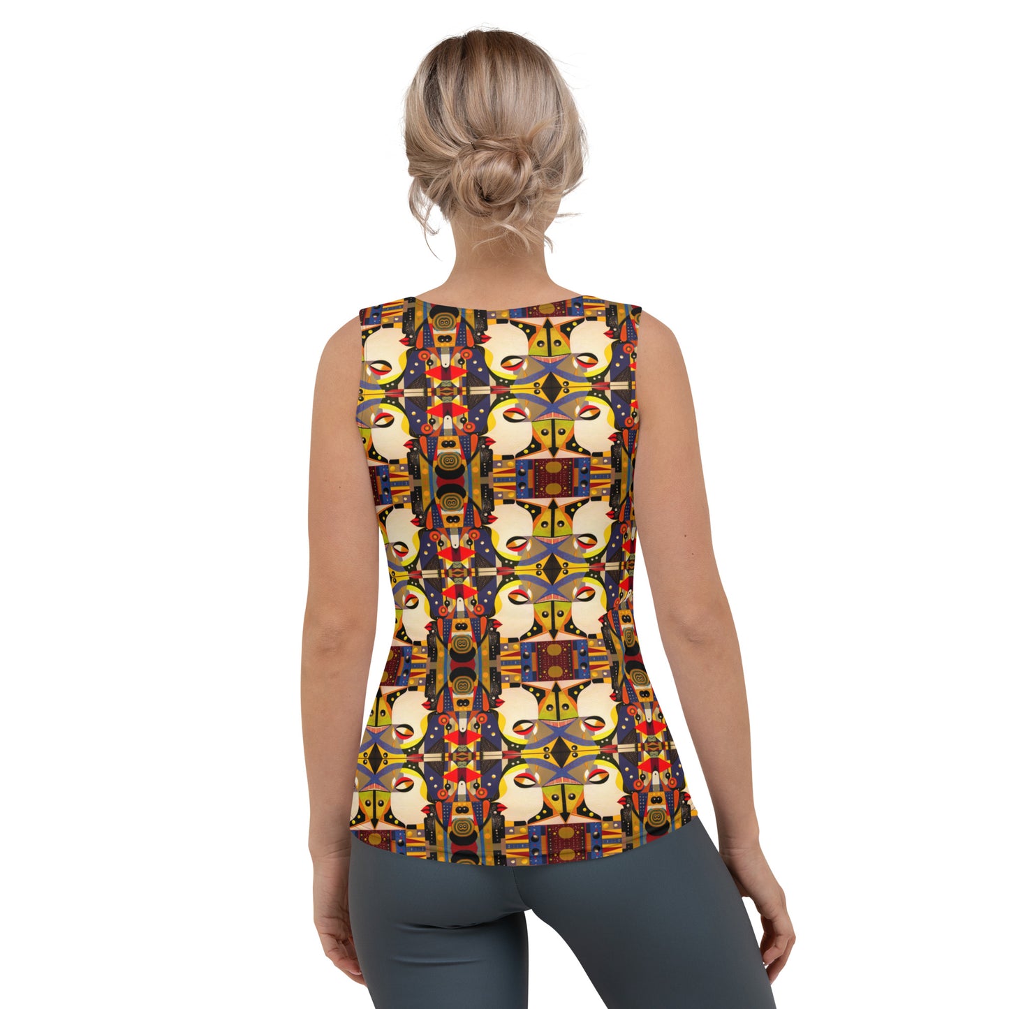 DMV 0176 Chic Boho Sublimation Cut & Sew Tank Top