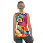 DMV 0259 Floral Sublimation Cut & Sew Tank Top