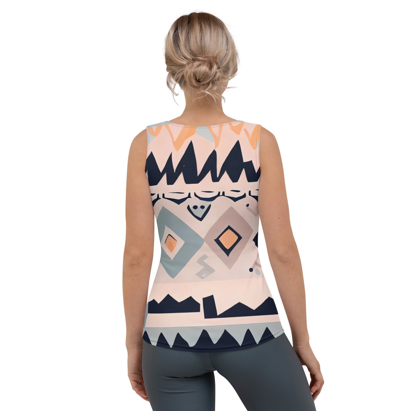 DMV 1345 Boho Sublimation Cut & Sew Tank Top