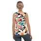 DMV 0307 Floral Sublimation Cut & Sew Tank Top