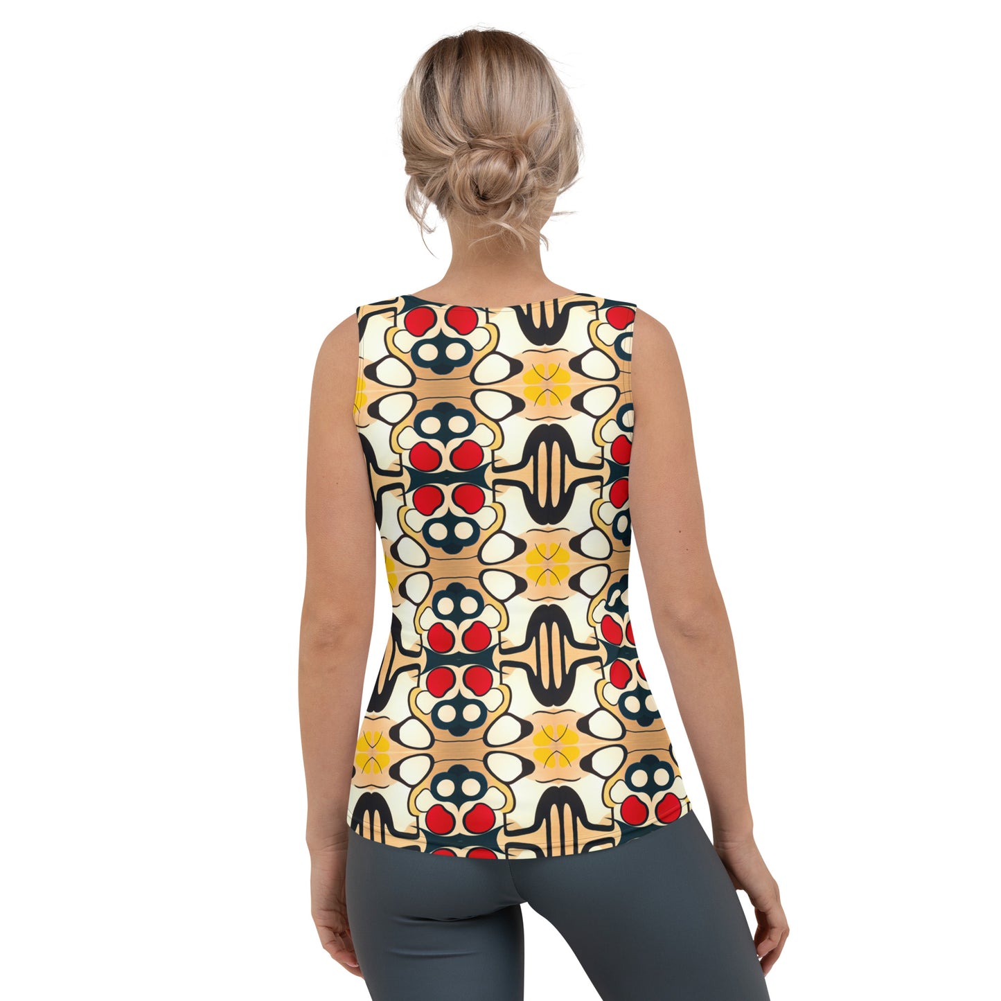 DMV 0204 Vintage Artsy Sublimation Cut & Sew Tank Top