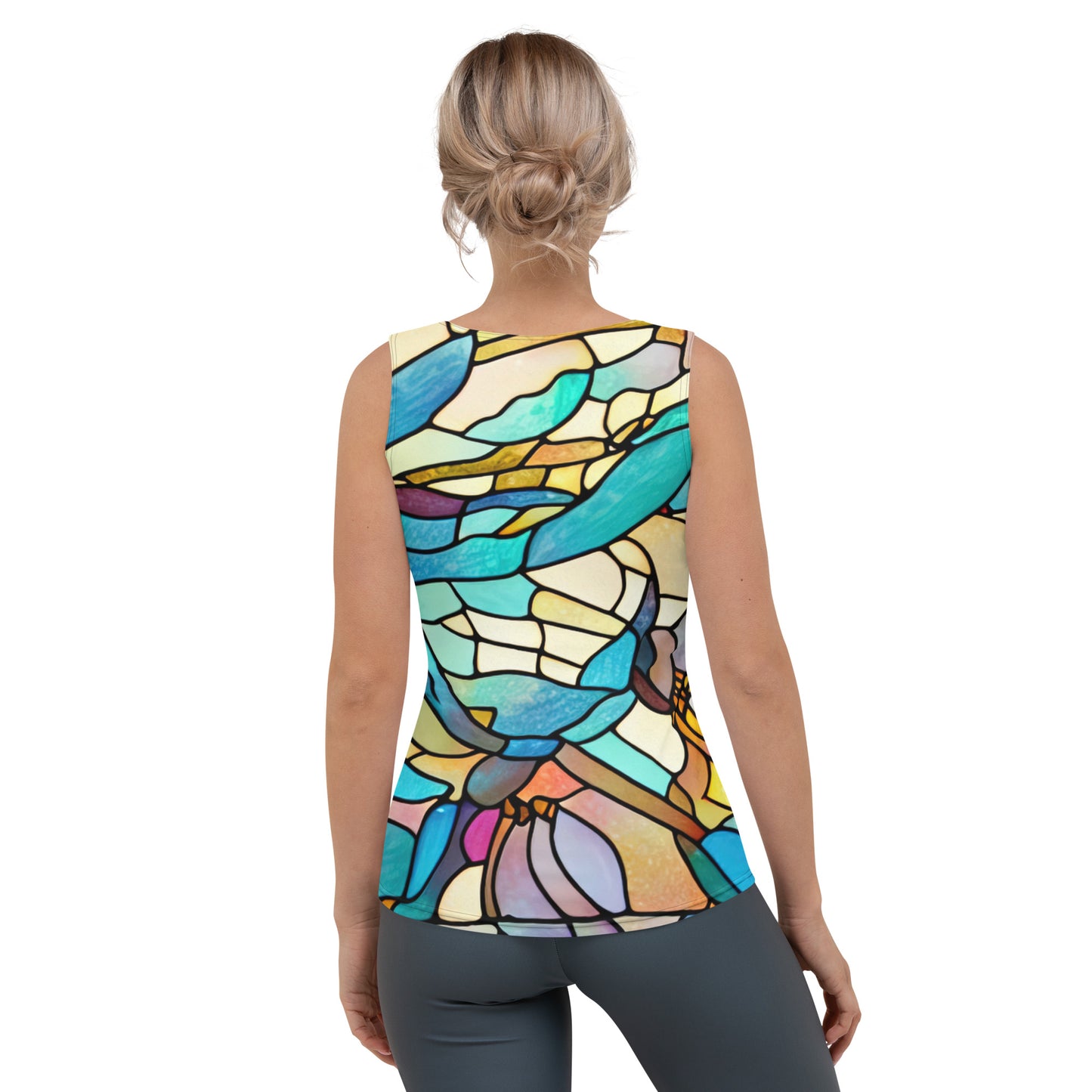 DMV 0167 Boho Sublimation Cut & Sew Tank Top