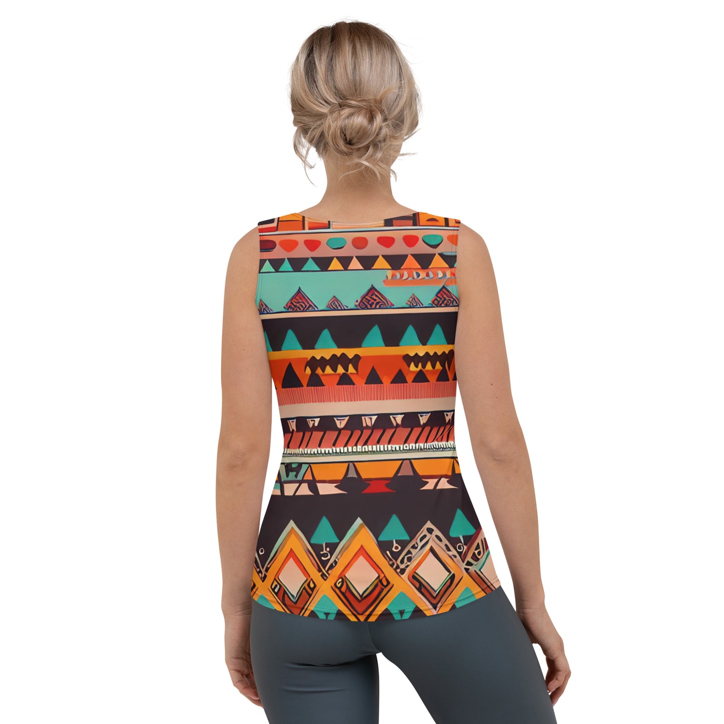 DMV 0415 Boho Sublimation Cut & Sew Tank Top