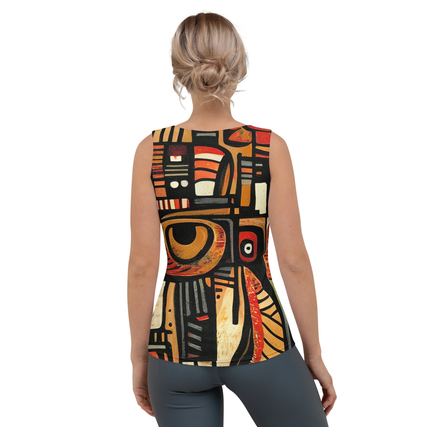 DMV 0505 Retro Art Sublimation Cut & Sew Tank Top