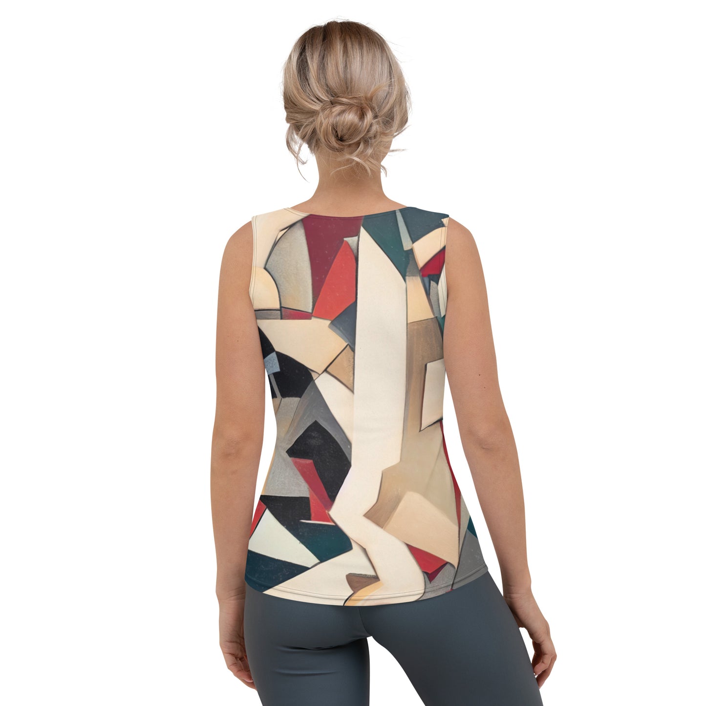 DMV 0508 Abstract Art Sublimation Cut & Sew Tank Top