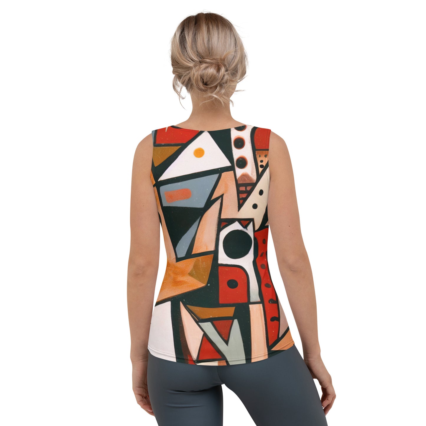 DMV 0522 Retro Art Sublimation Cut & Sew Tank Top