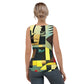 DMV 0580 Retro Art Sublimation Cut & Sew Tank Top