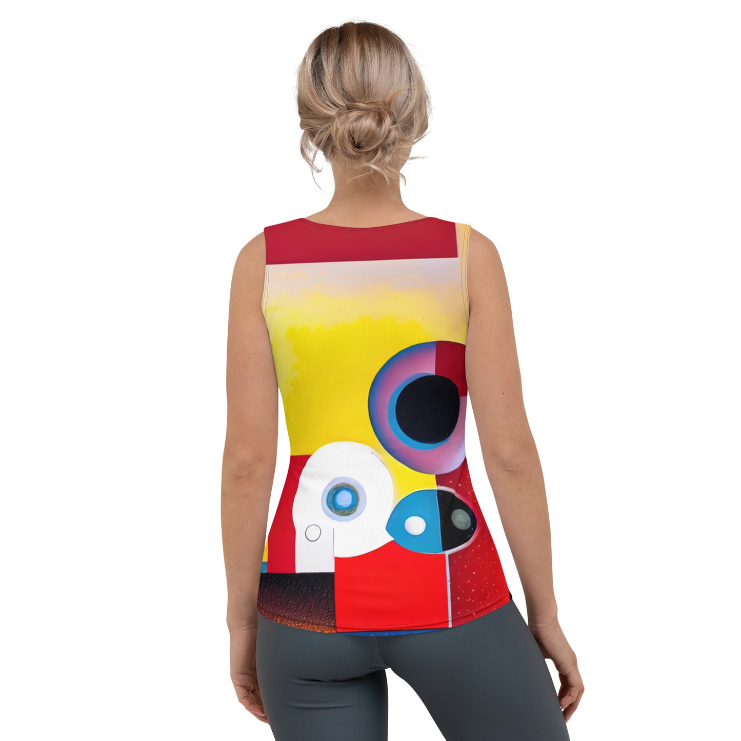 DMV 0537 Retro Art Sublimation Cut & Sew Tank Top