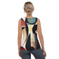 DMV 1020 Retro Art Sublimation Cut & Sew Tank Top