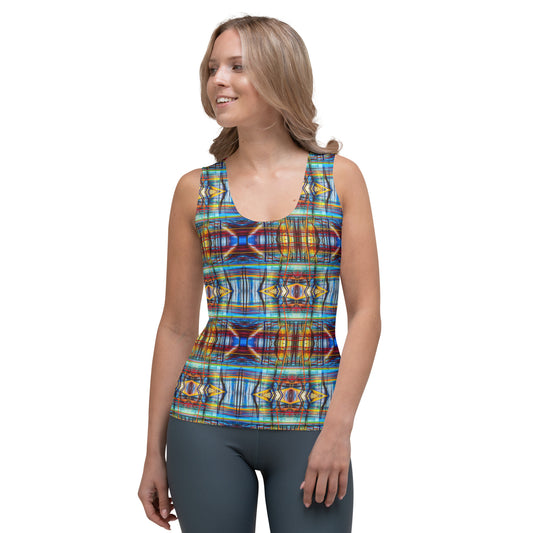 DMV 0228 Avant Garde Artsy Sublimation Cut & Sew Tank Top