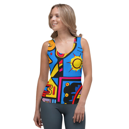 DMV 0235 Psy Art Sublimation Cut & Sew Tank Top