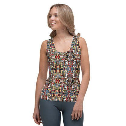 DMV 0283 Chic Boho Sublimation Cut & Sew Tank Top