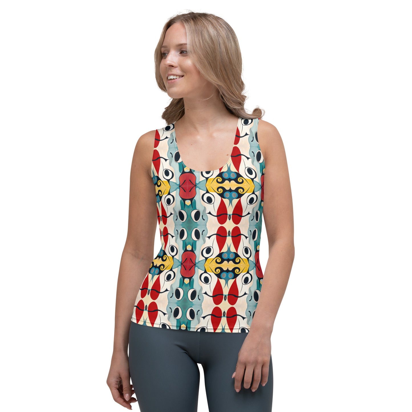 DMV 0230 Vintage Artsy Sublimation Cut & Sew Tank Top