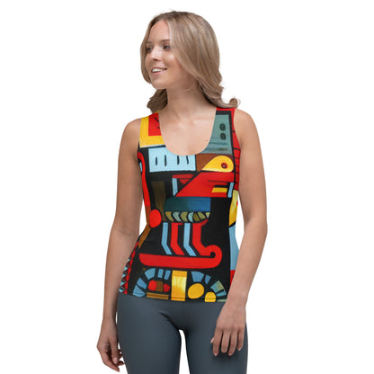 DMV 0233 Psy Art Sublimation Cut & Sew Tank Top