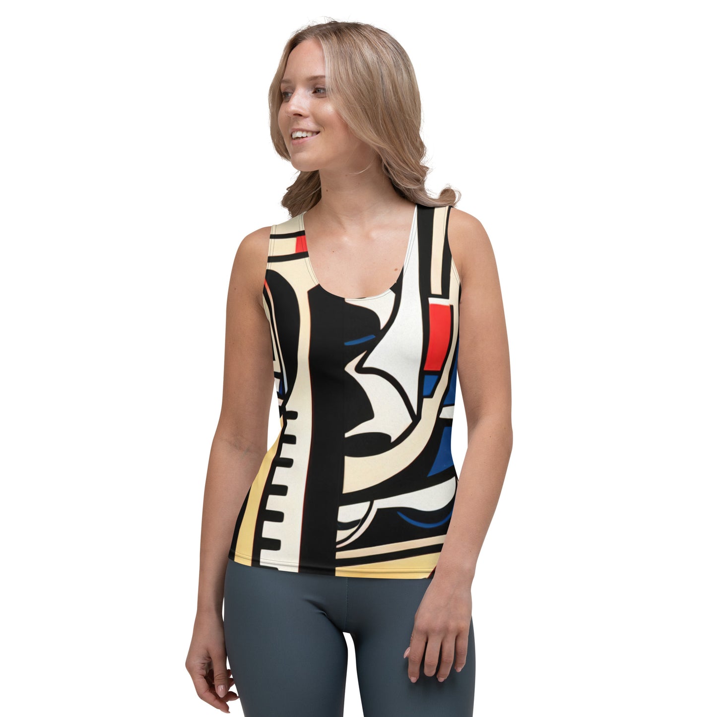 DMV 0019 Boho Sublimation Cut & Sew Tank Top