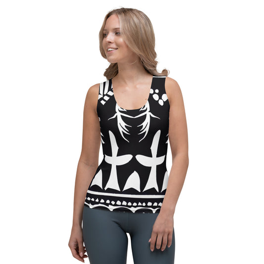 DMV 0060 Boho Sublimation Cut & Sew Tank Top