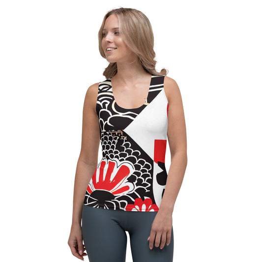 DMV 0069 Boho Sublimation Cut & Sew Tank Top