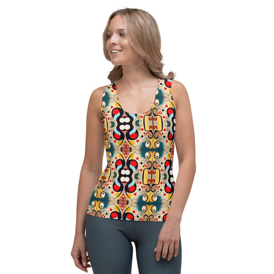 DMV 0040 Vintage Artsy Sublimation Cut & Sew Tank Top