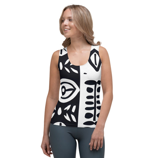 DMV 0009 Boho Sublimation Cut & Sew Tank Top