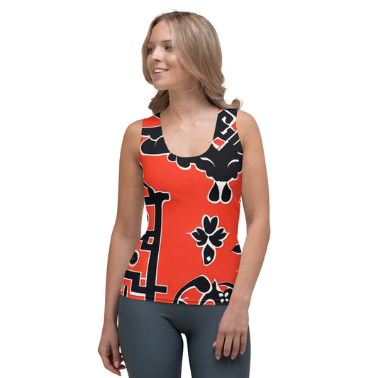 DMV 0038 Boho Sublimation Cut & Sew Tank Top