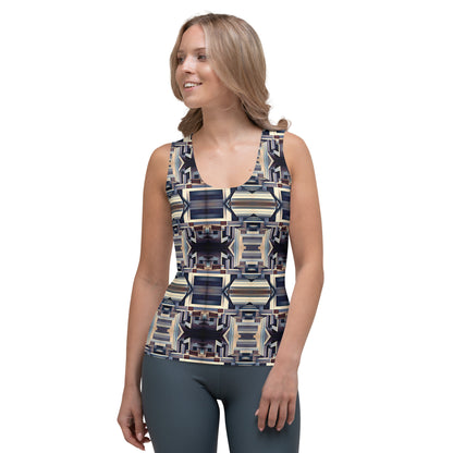 DMV 0058 Conceptual Artsy Sublimation Cut & Sew Tank Top