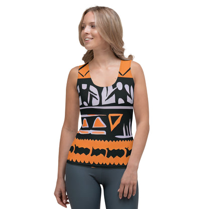 DMV 0115 Boho Sublimation Cut & Sew Tank Top