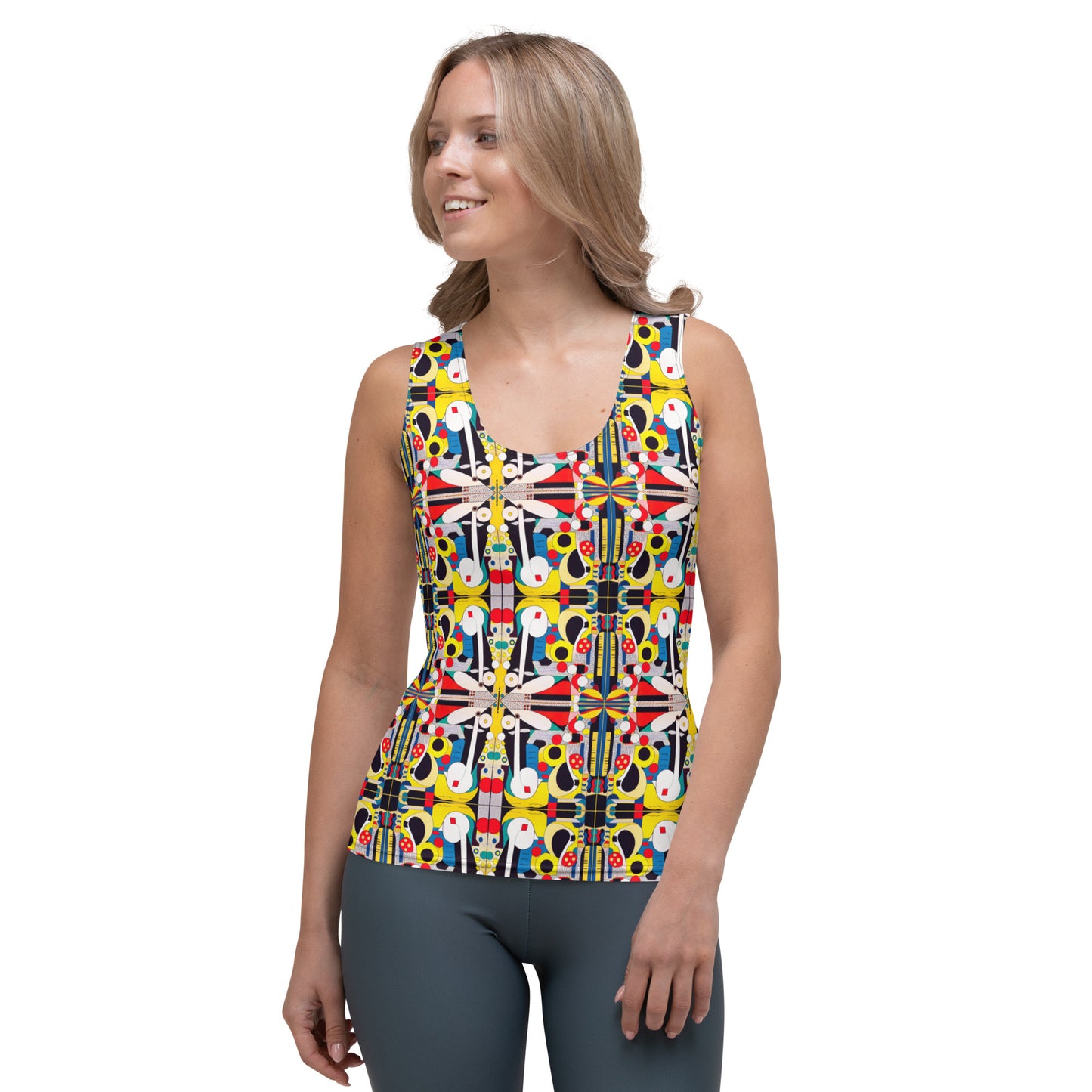 DMV 0246 Chic Boho Sublimation Cut & Sew Tank Top