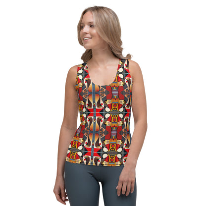 DMV 0208 Chic Boho Sublimation Cut & Sew Tank Top