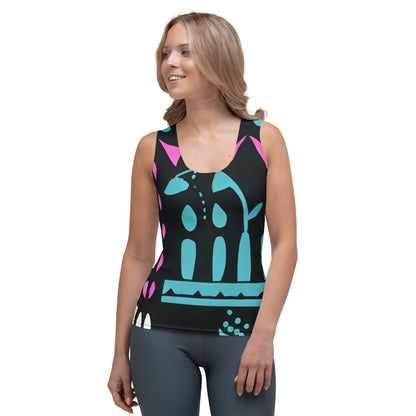 DMV 0122 Boho Sublimation Cut & Sew Tank Top