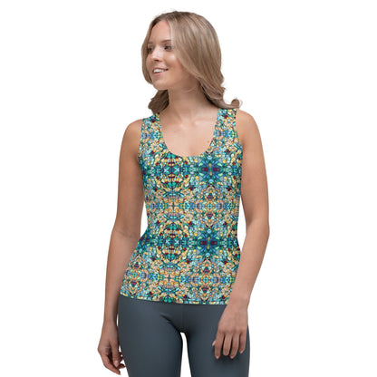 DMV 0254 Chic Boho Sublimation Cut & Sew Tank Top