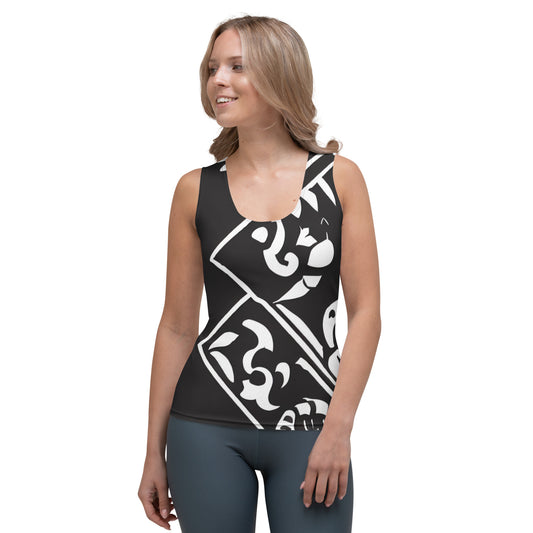 DMV 0140 Boho Sublimation Cut & Sew Tank Top