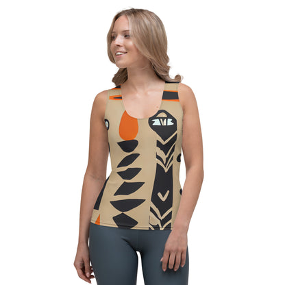 DMV 0202 Boho Sublimation Cut & Sew Tank Top