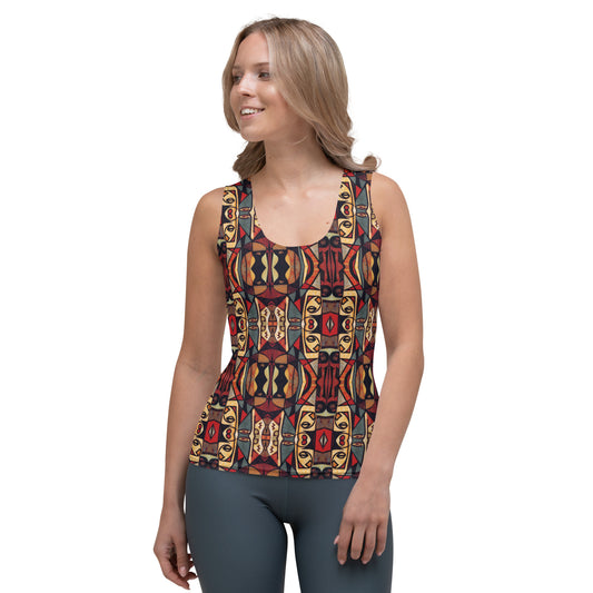 DMV 0174 Classic Boho Sublimation Cut & Sew Tank Top