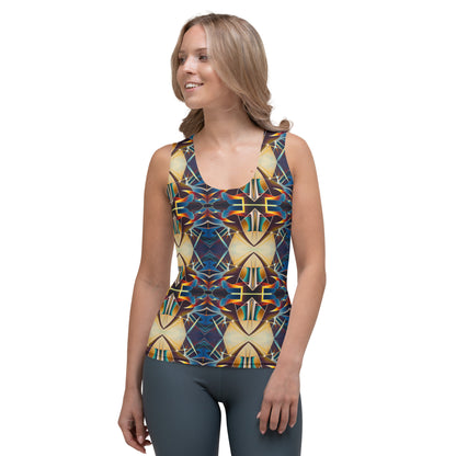 DMV 0406 Conceptual Artsy Sublimation Cut & Sew Tank Top