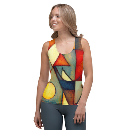 DMV 0298 Retro Art Sublimation Cut & Sew Tank Top