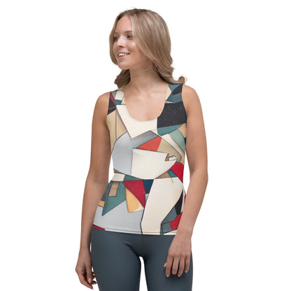 DMV 0508 Abstract Art Sublimation Cut & Sew Tank Top