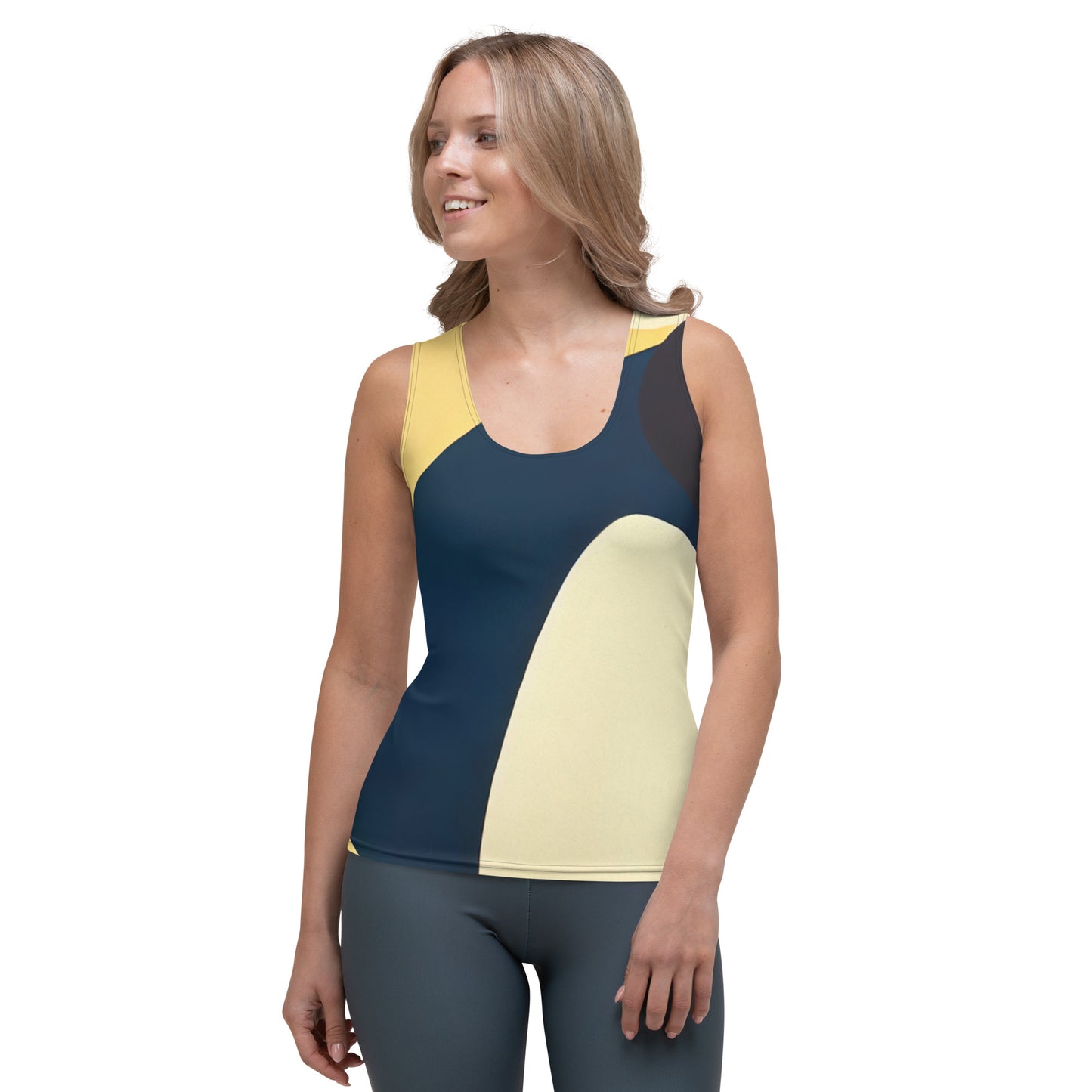 DMV 0421 Retro Art Sublimation Cut & Sew Tank Top