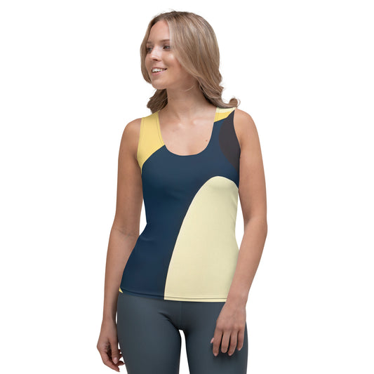 DMV 0421 Retro Art Sublimation Cut & Sew Tank Top